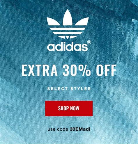 adidas website discount code